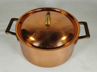 Vintage Paul Revere 1801 Signature Collection Copper Brass Stockpot W lid 2 Qt
