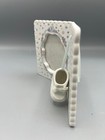 Baby Photo Picture Frame Jesus Loves Me Porcelain W  Bootie Precious Moments 90s