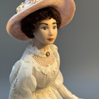 Debra Hammod Artisan Victorian Edwardian Lady Porcelain Dollhouse Miniature 1 12