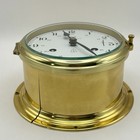 Vintage Schatz Royal Mariner Ship s Clock With Bell Chime Germany No Key - Read