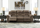 New Brown Fabric Reclining Couch Sofa   Loveseat Furniture - Living Room Set F0i