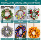 Wreath Hanger For Front Door For Christmas Decorations 12 Inches Metal Wreath Ha