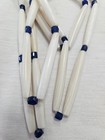 Antique Native American Style Bone Hair Pipes 48  Strand Russian Blue Spacers