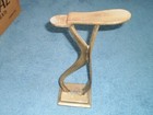 Shoe Shine Stand 14  Foot Rest Solid Brass Barber Shop Shoe Shine Vintage