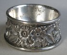S Kirk   Son Inc Pattern 59 Sterling Silver Repousse Salt Cellar 27 1g  j5024