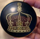 Vintage 1953 Stratton Queen Elizabeth Ii Commemorative Coronation Powder Compact
