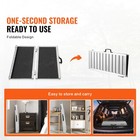 2  800lbs Folding Wheelchair Ramp Aluminum Mobility Ramp Portable Non-slip