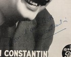Rare Original Photo 1955 French Singer Jean Constantin Autographed Brussels