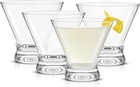 Afina Stemless Martini Glasses Set Of 4  8 5oz Liquor Drinking Glasses For Co   
