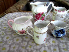 Antique Lot Of 7 Small Creamers Some Marked