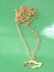 Chevrolet Bowtie - Necklace   Pendant Gift Boxed Gold Tone