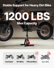 Vevor Dirt Bike Lift Stand Adjustable Hydraulic Lift Jack For Motorcycle Hoist