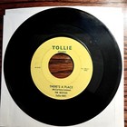 Beatles Very Rare 45 Record On Tollie Records  Yellow Label W  Dark Green Letter
