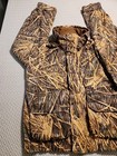 Vintage Columbia Shadow Grass Mossy Oak Camo Hooded Hunting Jacket L No Hood