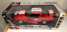 Carroll Shelby Signed 2007 Mustang Gt500 Red W  White Stripes 1 18 Diecast Car