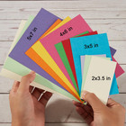 100 Pack Colorful Thick Paper Cardstock Blank Colored Cards Stock For Invitation