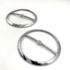 Oem Harley 5 5 In Chrome Front Fairing Speaker Trim Covers 14-24 Harley Touring