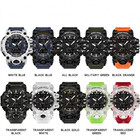 Men Military Sports Watch Waterproof Dual Display Digital Quartz Alarm Led Watch