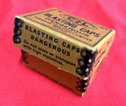 Vintage Cil Blasting Caps Tin Or Box Mining Collectible Patented 1922  empty 