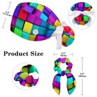 Ponytail Scrub Caps   Bouffant Surgical Cap With Buttons