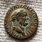 Ancient Roman Empire Coin As Vespasian 71 Ad  Ae Bronze Rome Mint Aequitas
