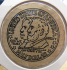 Vintage Cenla Coin Club Alexandria  La Wooden Nickel - Token Louisiana