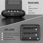 2-bay Hard Drive Docking Station For Sata 2 5 3 5   Hdd ssd Offline Clone 2x16tb