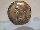 Vintage Silver Plated Bronze Medal Coin Saint Francis Of Assissi Rare 2  Wide