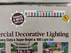 Vtg Nos Lot Of 2 100 Count Christmas Lights Ge Commercial Decorative-clear color
