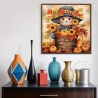 Scarecrow Pumpkin Sunflower Diamond 13 8 Inches X Inches 
