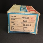 Vtg Harloc Privacy Ball Door Lockset Fin Us-5 Oil Rubbed Bronze 2 3 8    Latch Nos