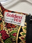 Vintage Golden Tex 100  Cotton Dashiki-style Caftan Or Tunic Top Os Shortsleeve