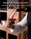 Hand Blown Bordeaux Wine Glasses - Set Of 6-18 Ounce - Packaging - Red