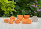 Miniature Dollhouse Fairy Garden Set Of 7 Assorted Planter Pots   Buy 3 Save  6
