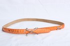 Womens Genuine Snakeskin Orange Golf Belt Size L