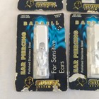 Studex System 75 Sensitive Ear Barbell Lot W 1 2  24k Gp Ss Piercing Hoop 9pcs