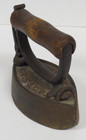 Antique Sensible  sad  N r s    Co  Iron No 4 Heavy Double Pointed Wooden Handle