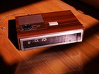 Sony Flip Clock Alarm Vintage Radio Teak Danish Style Restored 50hz 60hz Switch