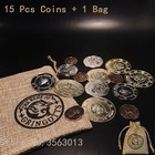 Harry Potter Gringotts Bank Coins Set Wizarding World Hogwarts Cosplay Prop Gift