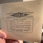        Vintage Superior Decalcomania Co     flying    Wings Decal     Original Piece