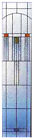 Pocket Doors With Stained Glass Panels  
