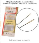 Sewing Kit Bundle With Best Scissors  Thimble  Thread  Needles  Tape Measure ca
