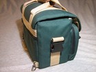 Vintage Retro Canon Dslr Green Canvas Camera Shoulder Bag Padded Case W  Strap
