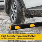 2 Pcs 72  Rubber Parking Curb Heavy Duty Parking Lot Stopper Truck Floor Stopper