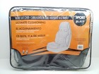 E178711 Elegant Sport Black Seat Cover Ultimate Cushioning - Single Bucket Cover