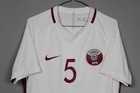 Qatar National Team 2016 2017 Match Worn Jersey Shirt  5 Football Shirt