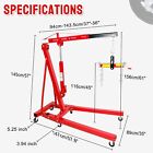 2ton Folding Engine Hoist Cherry Picker Shop Crane Hoist Lift 4400lbs With Lever