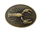 Vintage Brass Lobster Belt Buckle Nautical Ocean Sea Life Antique Maritime Gift
