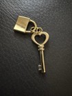       louis Vuitton Zipper Pull charm Gold Key   Padlock 
