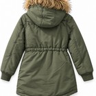 Justice Green Parka Coat - Kids